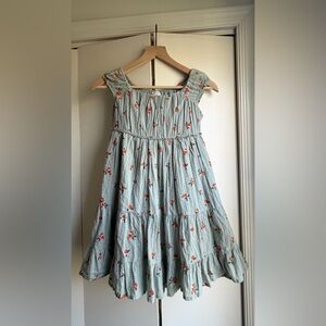 Abercrombie Kids Floral Dress in Light Blue and Red